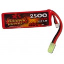 BATTERIA LIPO 7.4V 2500mAh PACK BILLOWY