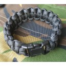 BRACCIALE PARACORD NERO MIL-TEC